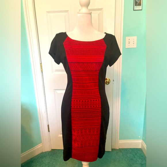 My Michelle Dresses & Skirts - Cap Sleeve Red & Black dress